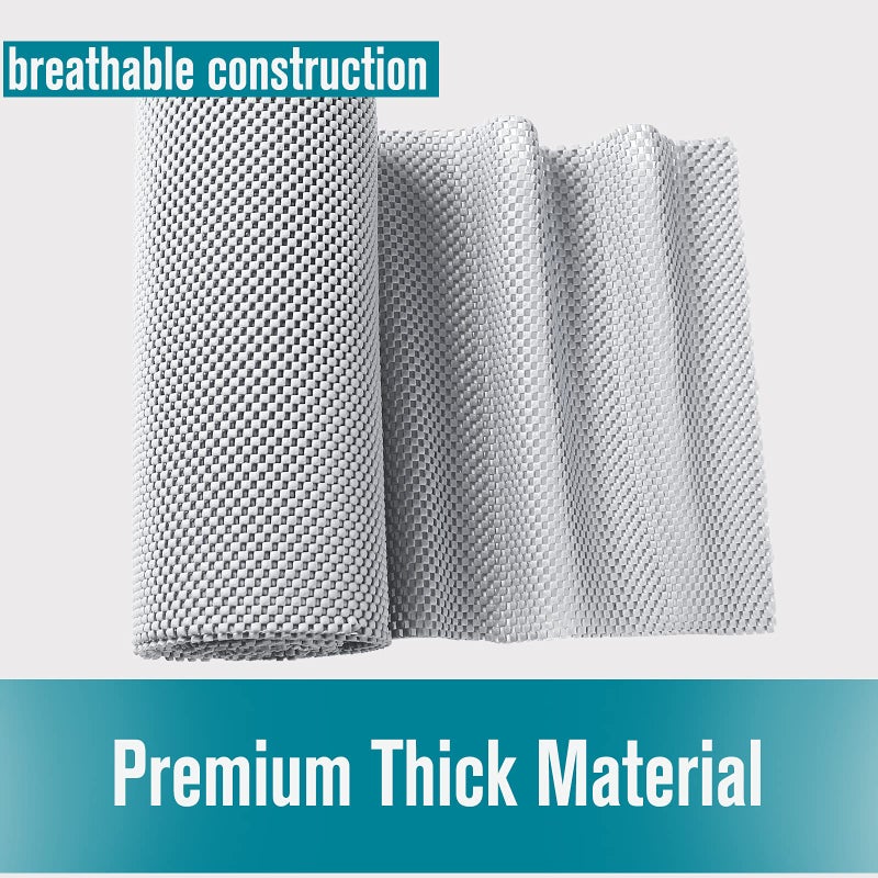 Iwtmm Shelf Liner, Non-Adhesive Roll Drawer Liners 12 Inches x 20 Feet for Drawers, Non Slip Grip Durable Strong Clean, for Cabinets, Kitchen, Storage, Desks, Kitchenware, Tableware, Black - Image 5